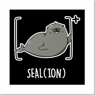 Seal Ion Cute Sea Lion Pun Posters and Art